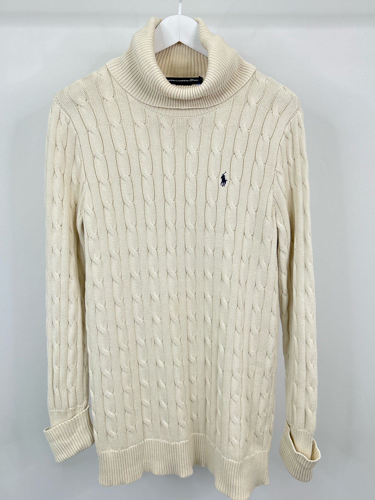RALPH LAUREN SPORT Size L Cream Women Sweater