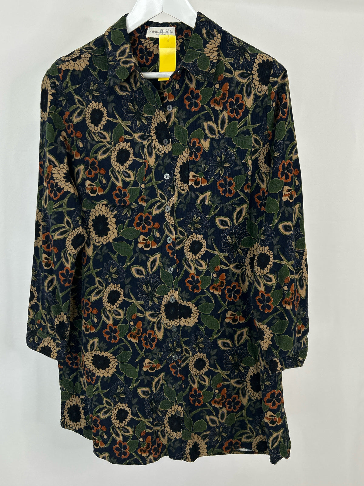 NATURAL LIFE Size M NAVY FLORAL Women Dress