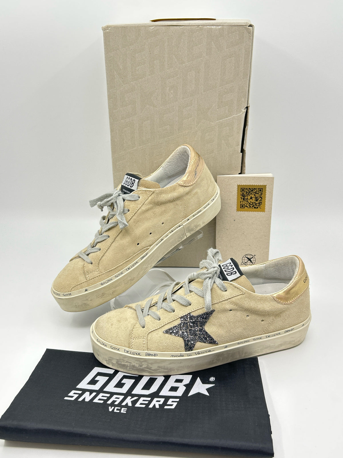 GOLDEN GOOSE Size 38 Beige Women Sneakers