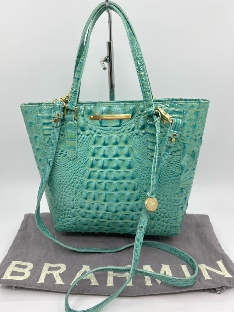 BRAHMIN Turqouise Asher Tote