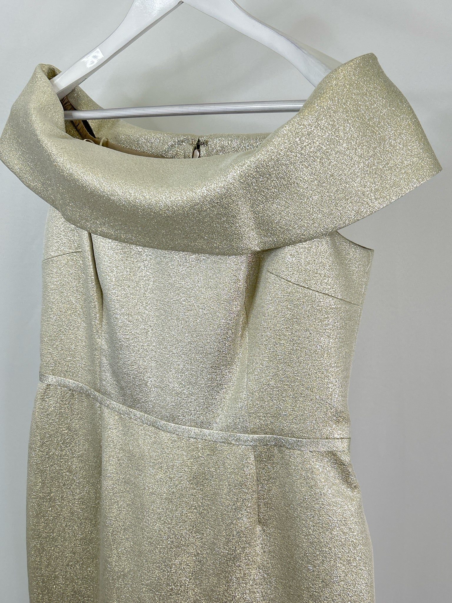 RICKIE FREEMAN TERI JON Size 12 Champagne Women Dress