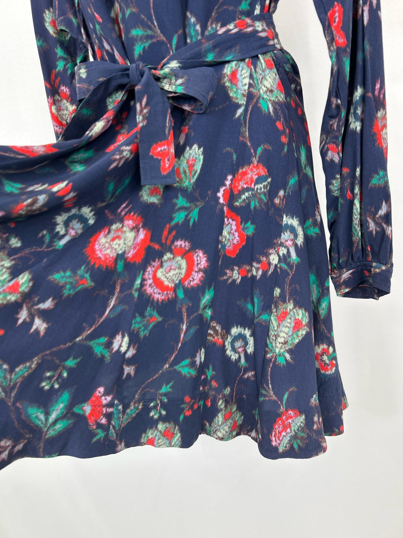 DEREK LAM Size M Blue Print Women Dress