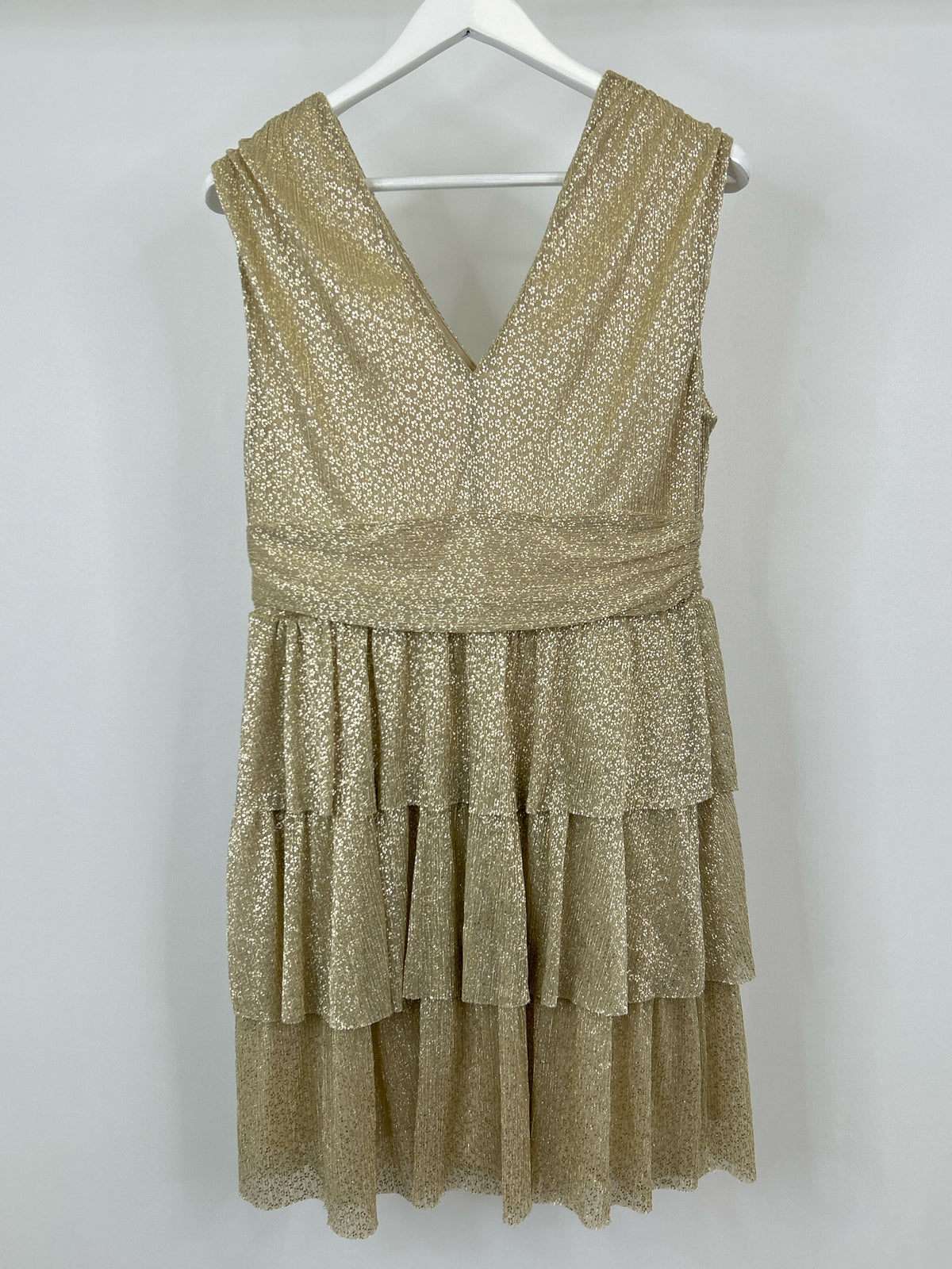 LILLY PULITZER Size L Gold Women Dress