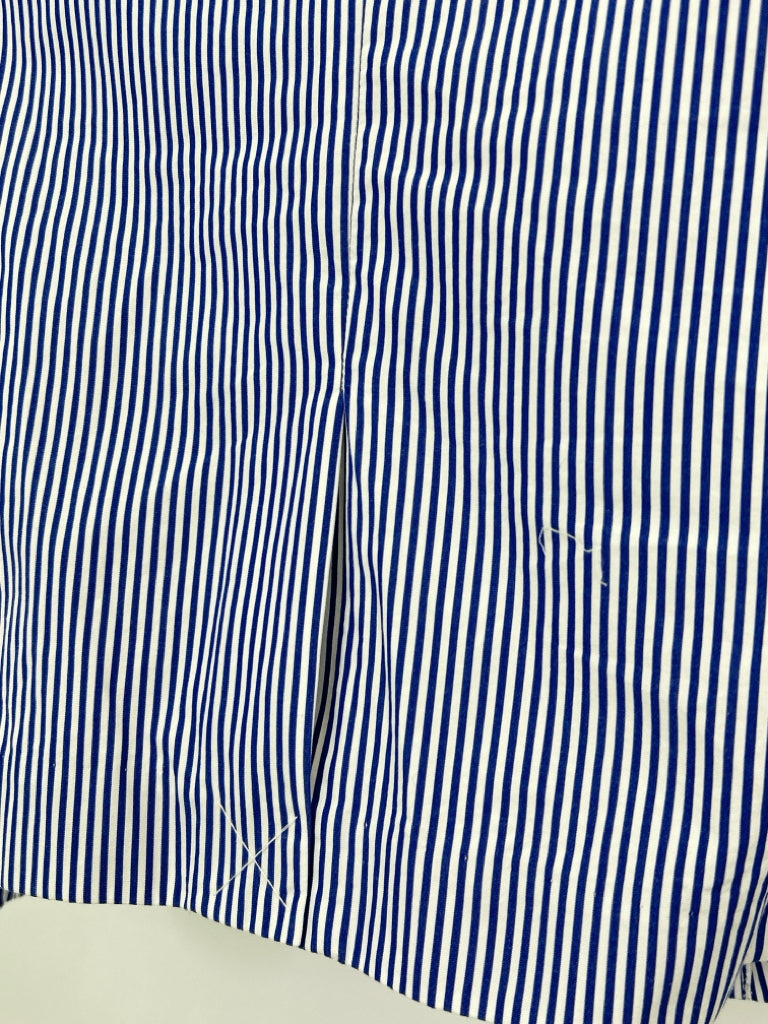 J CREW Size 10 Blue Striped Women's Blazer