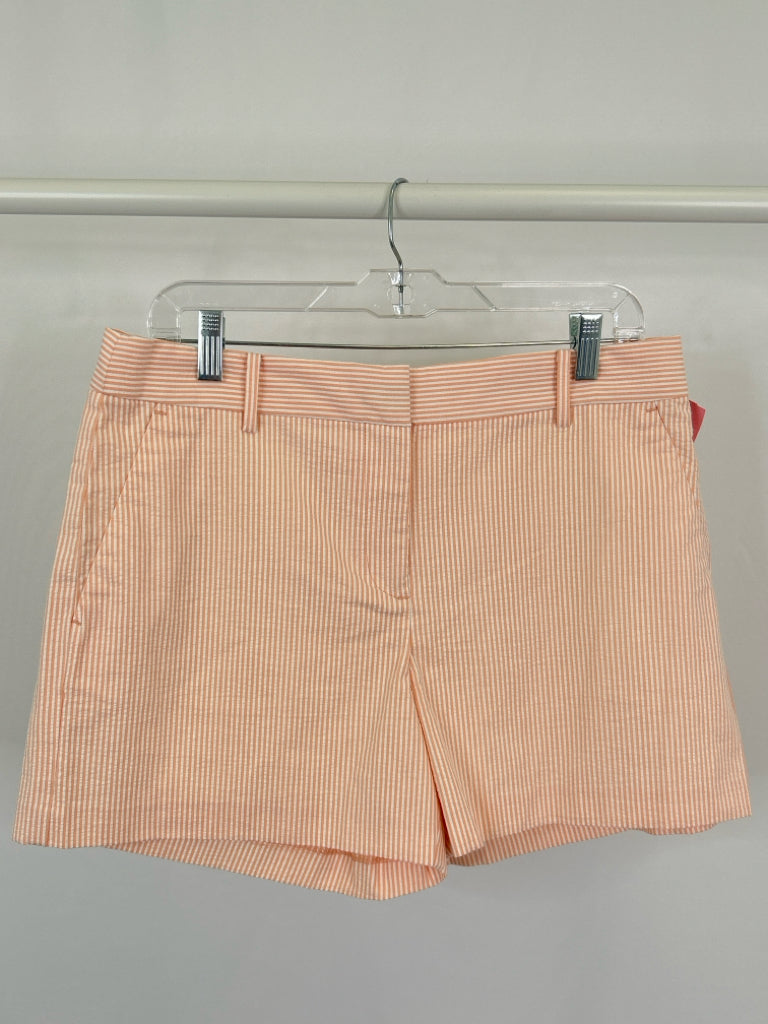 LOFT Size 10 PEACH STRIPED Women's Shorts