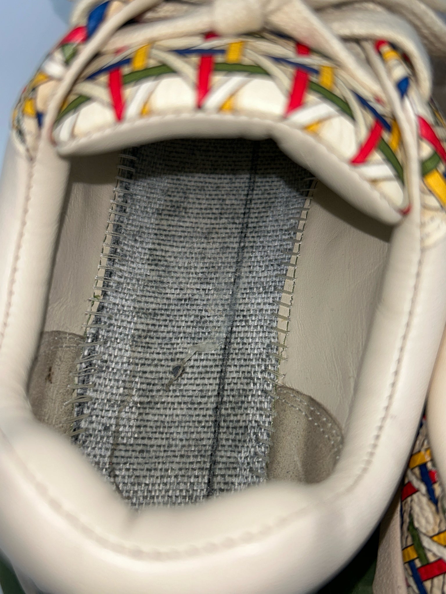 TORY BURCH Size 7M Cream Print Women Sneakers