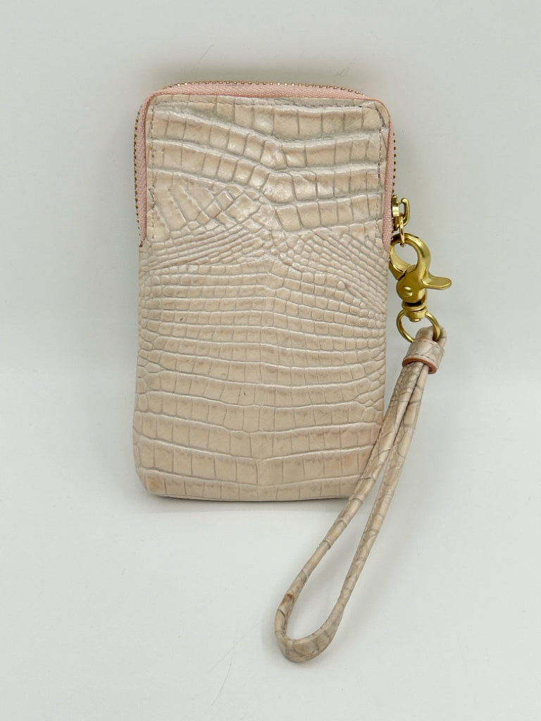 BRAHMIN pale pink Wristlet