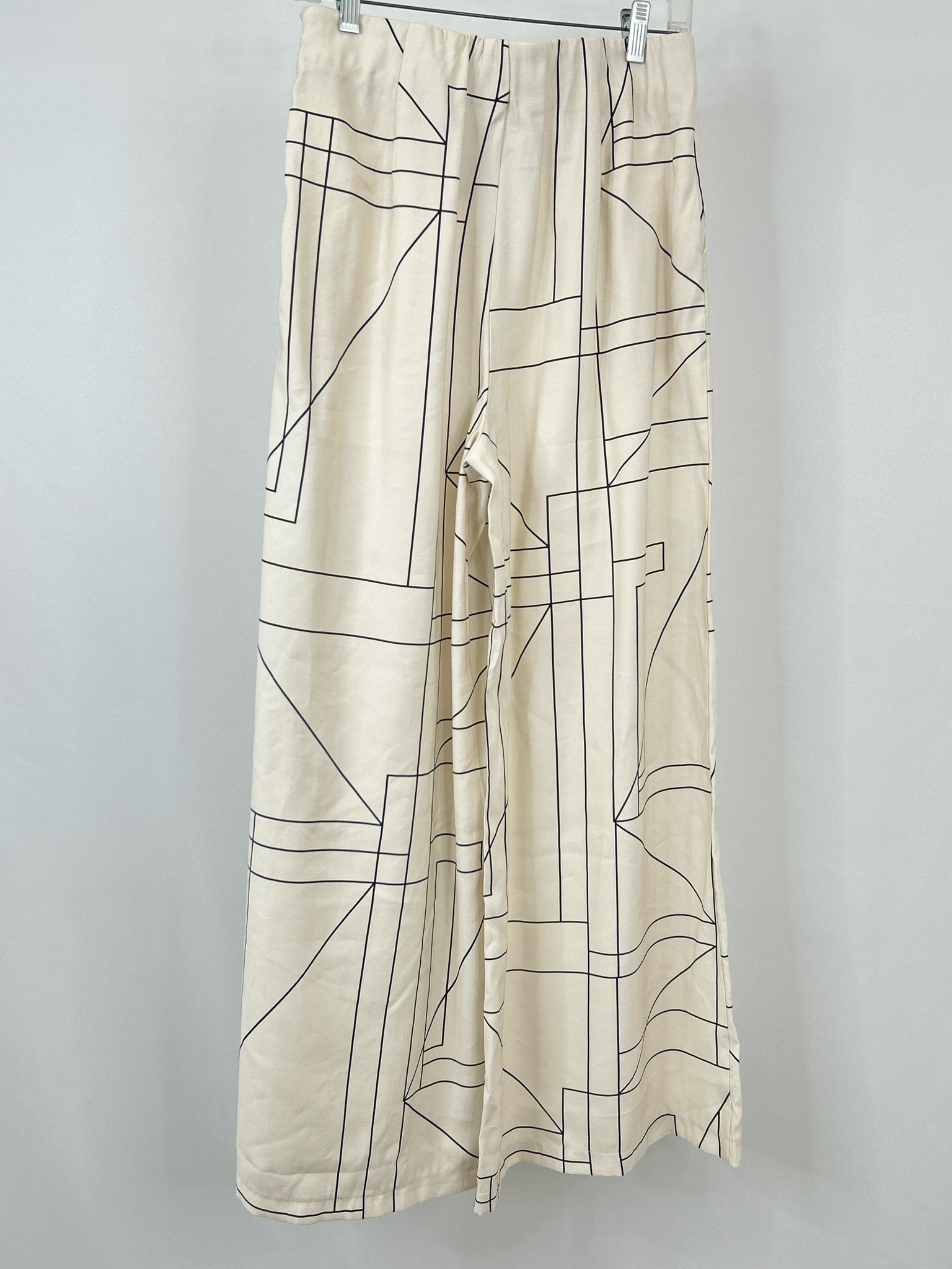 BENAAR Los Angeles Size M Cream Print Women Pants