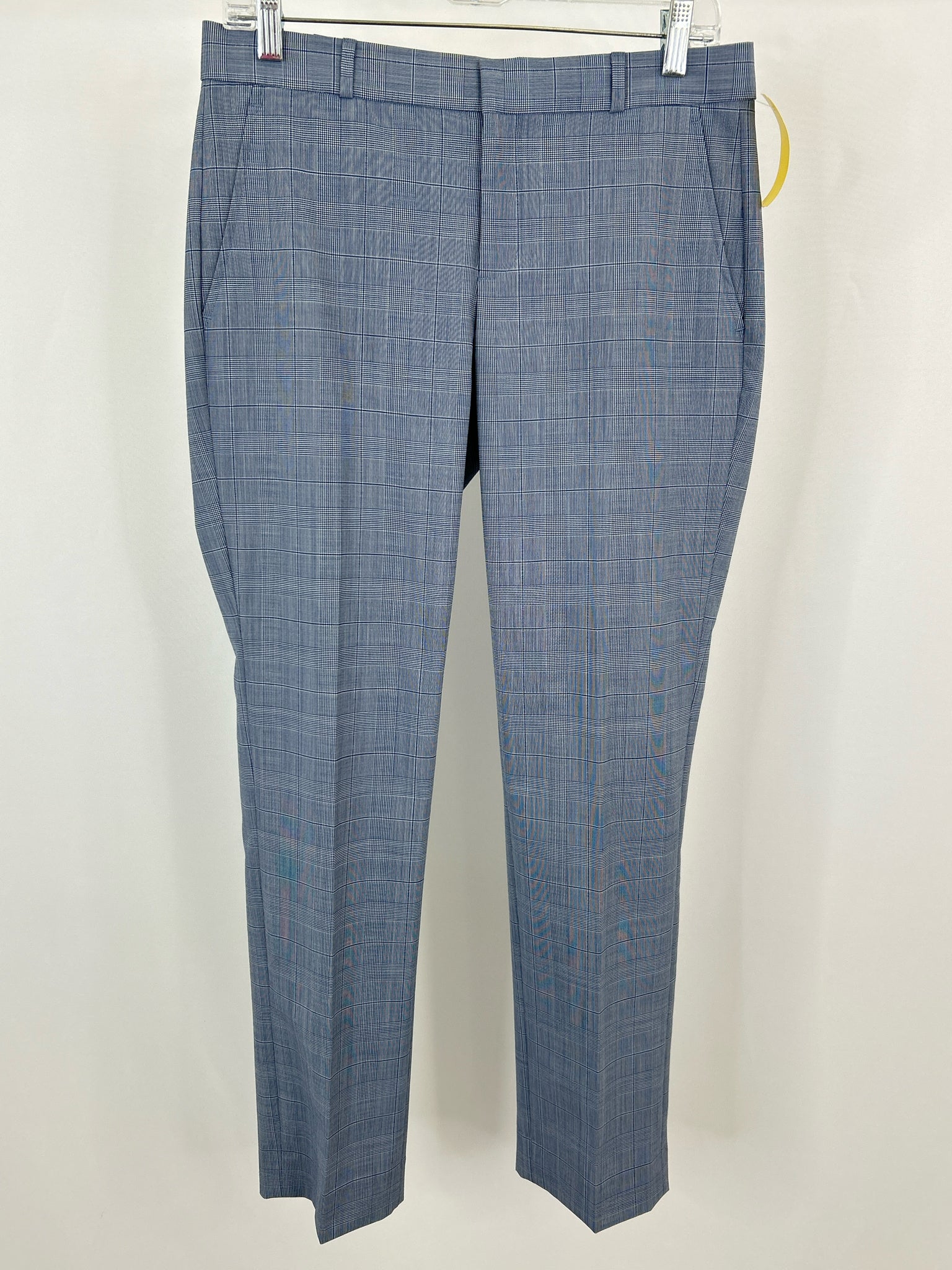 BANANA REPUBLIC NWT Size 6 Blue Plaid Women Pants
