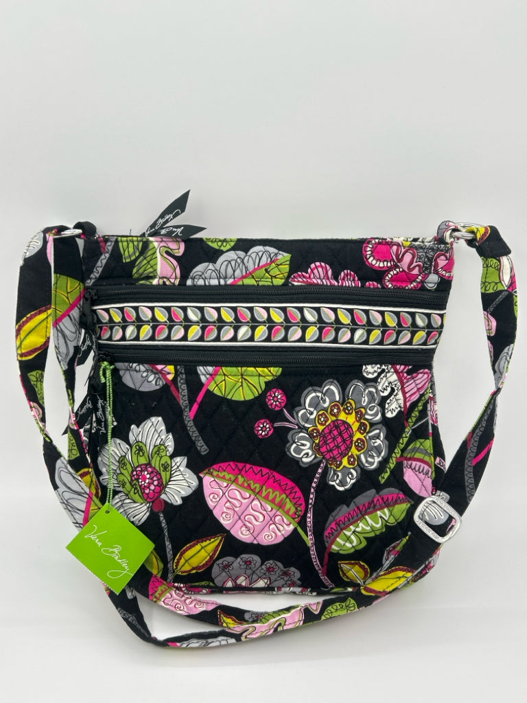 VERA BRADLEY Black Floral Women's Purse