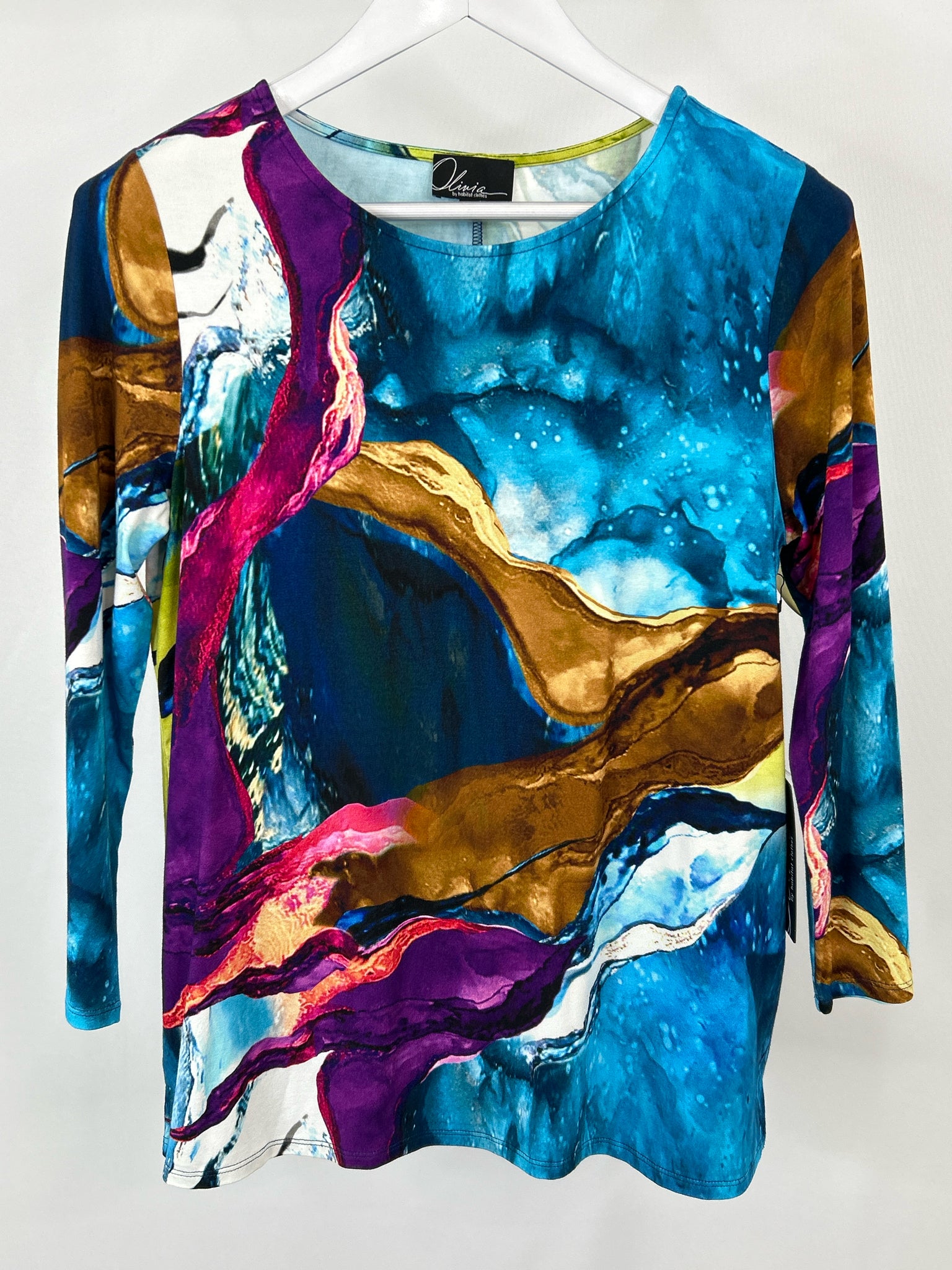 OLIVIA BY HABITAT CLOTHES Size S Blue and Purple Women Top