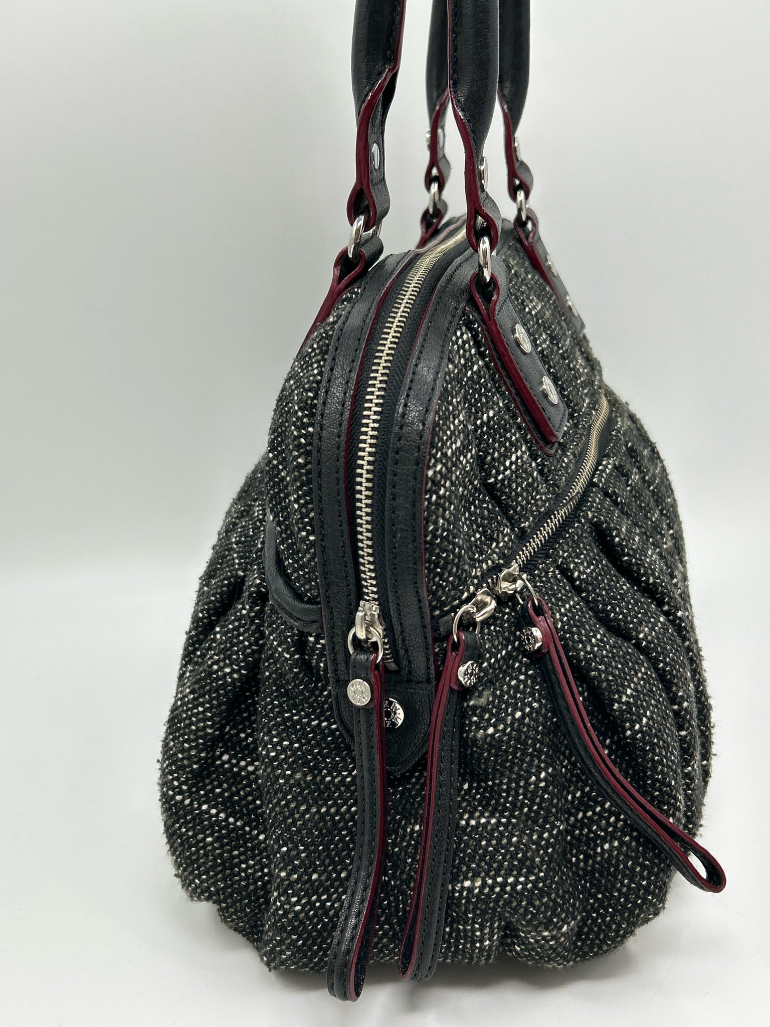 MZ WALLACE BLACK TWEED Women Purse