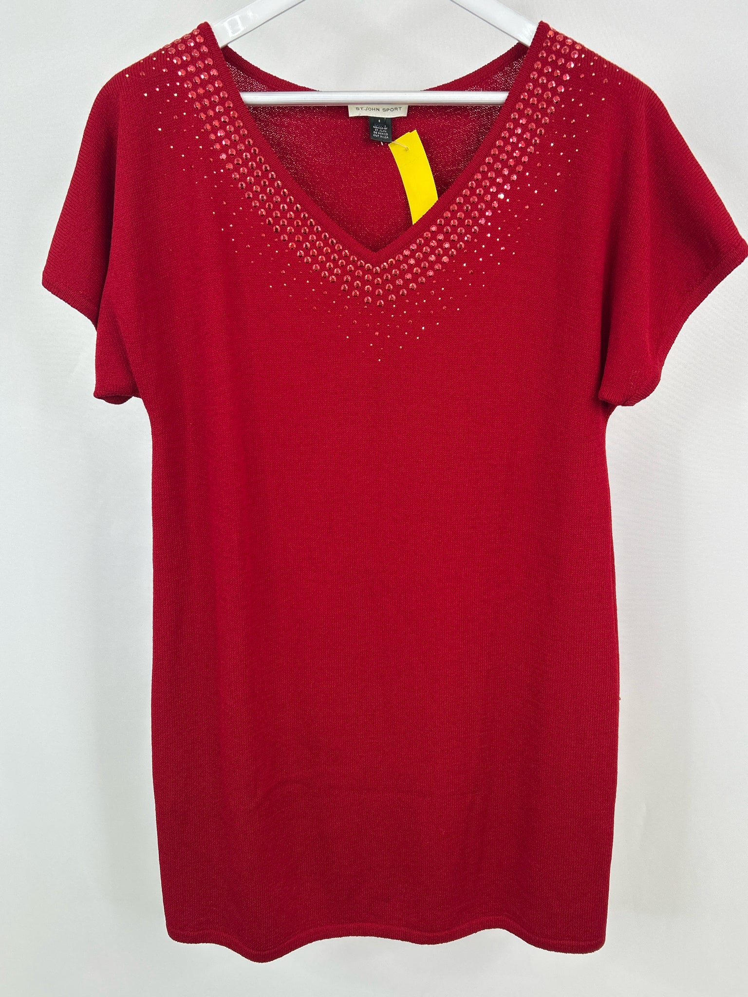 ST JOHN SPORT Size S Red Women Dress