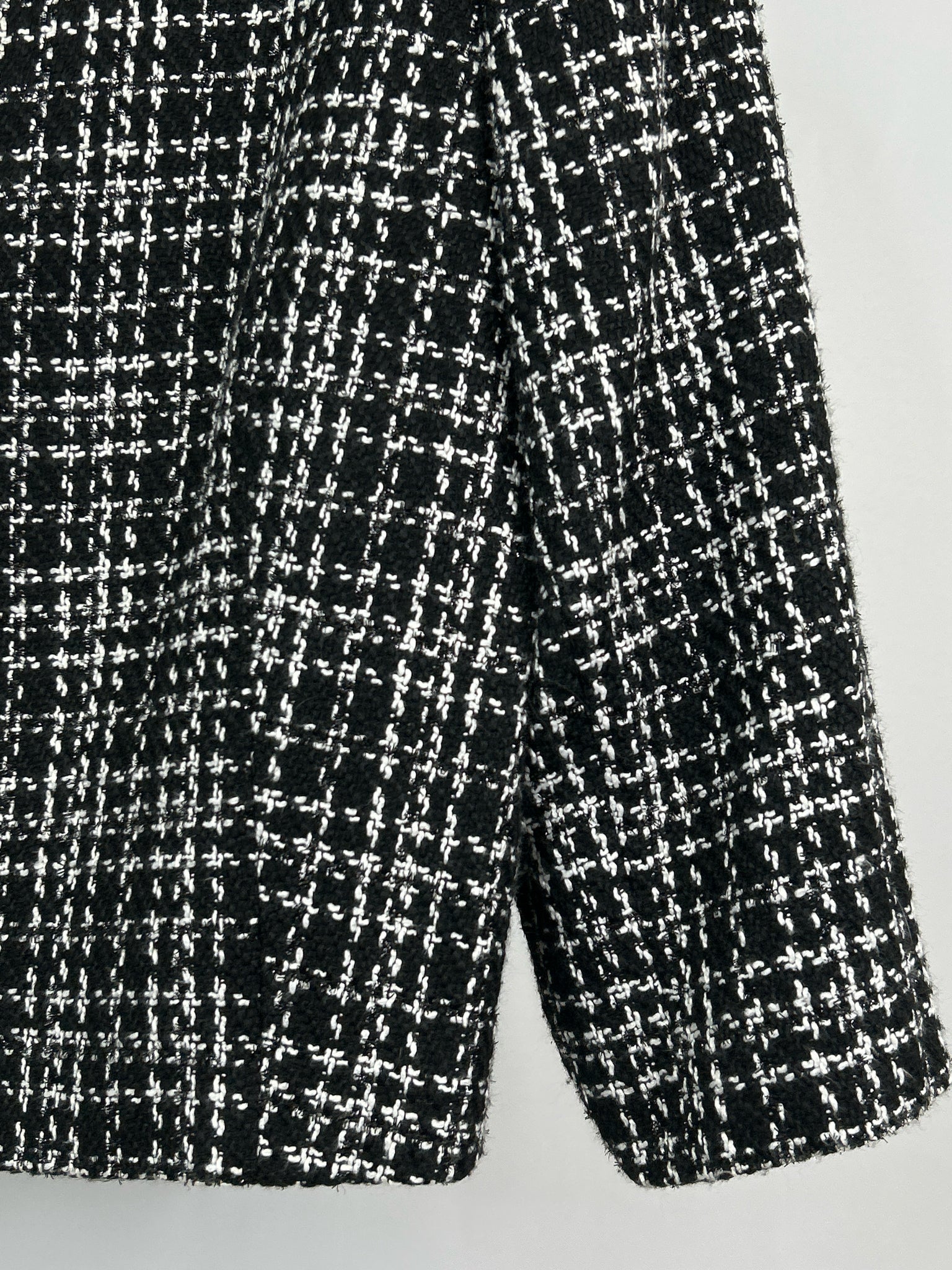 KARL LAGERFELD Size 16 Black and White Women Jacket