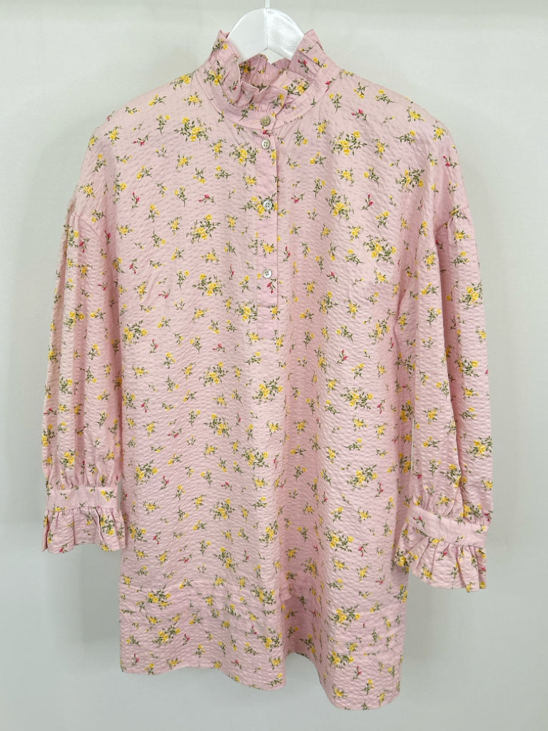 ZARA Size M Pink Print Women's Dress