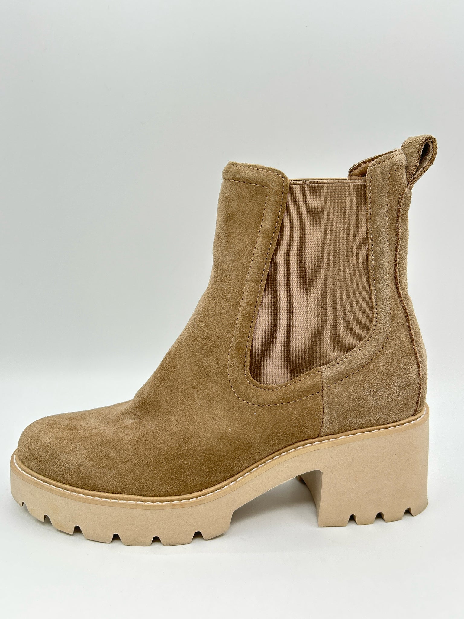 DOLCE VITA Size 7.5 Taupe Women Booties