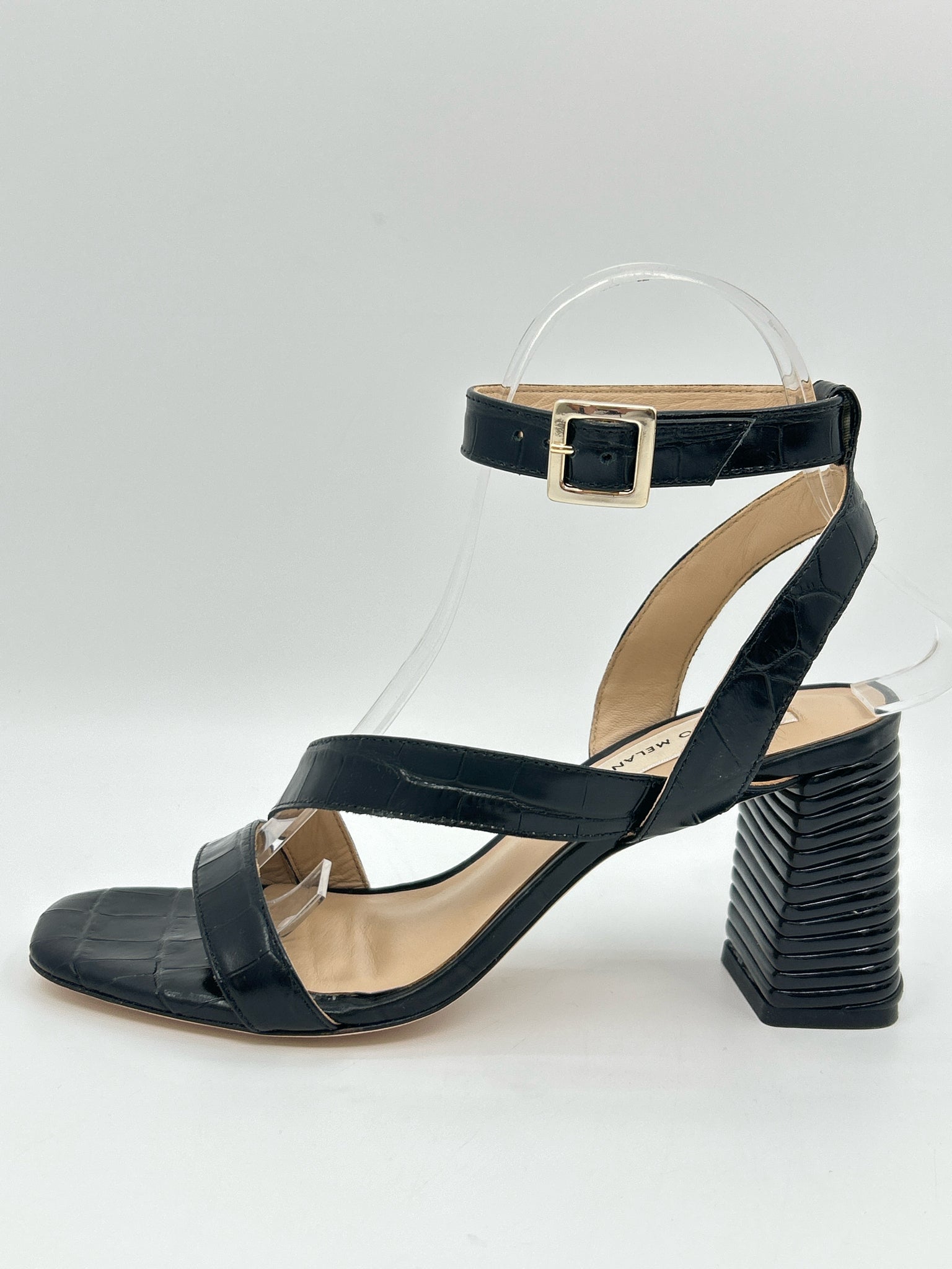 ANTONIO MELANI Size 7M Black Women Pumps