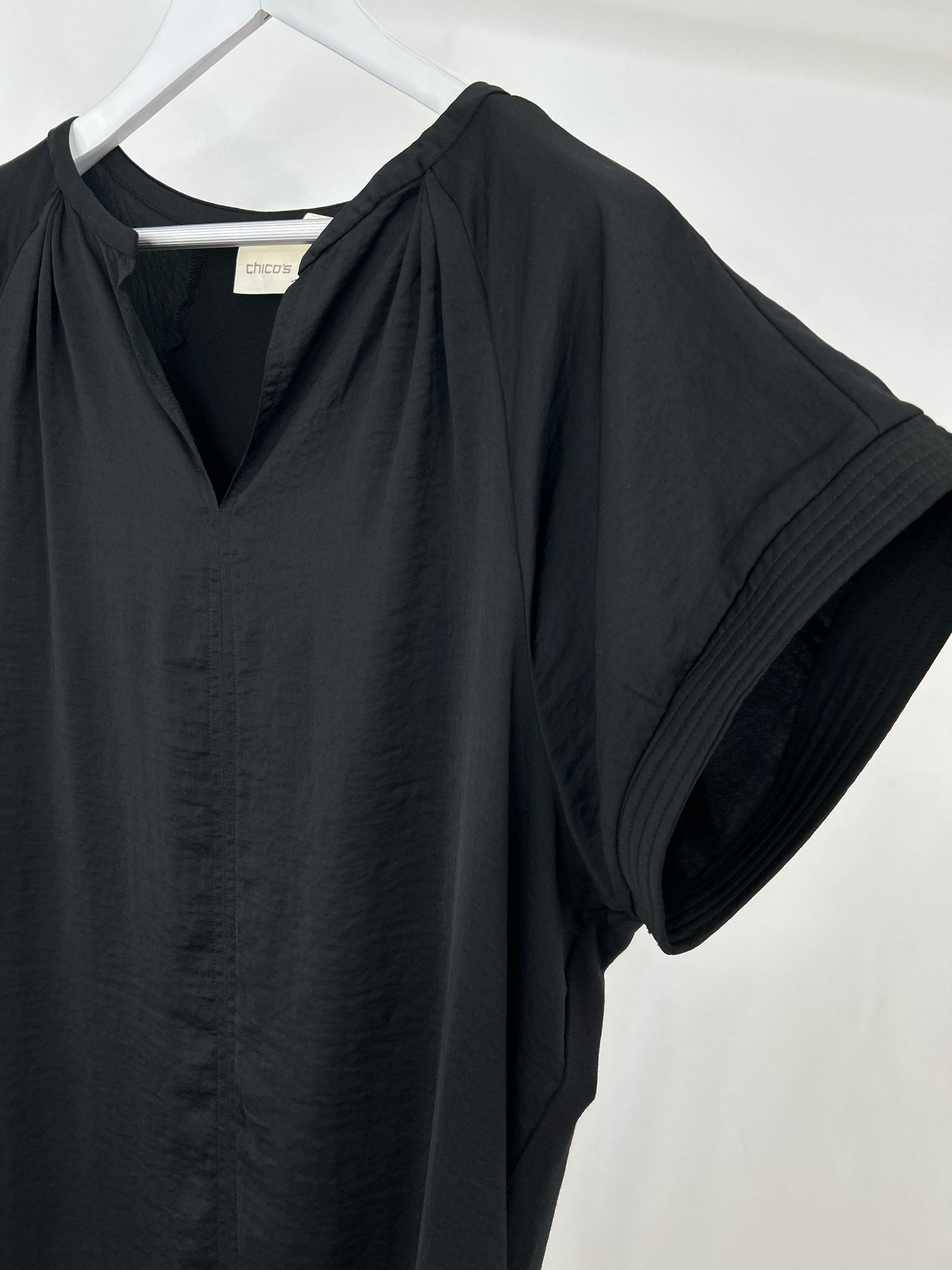 CHICO'S Size 16 Black Women Dress