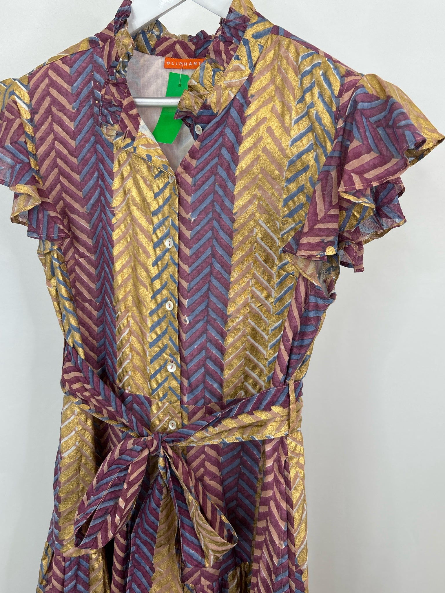 OLIPHANT Size L Purple and gold Women Dress