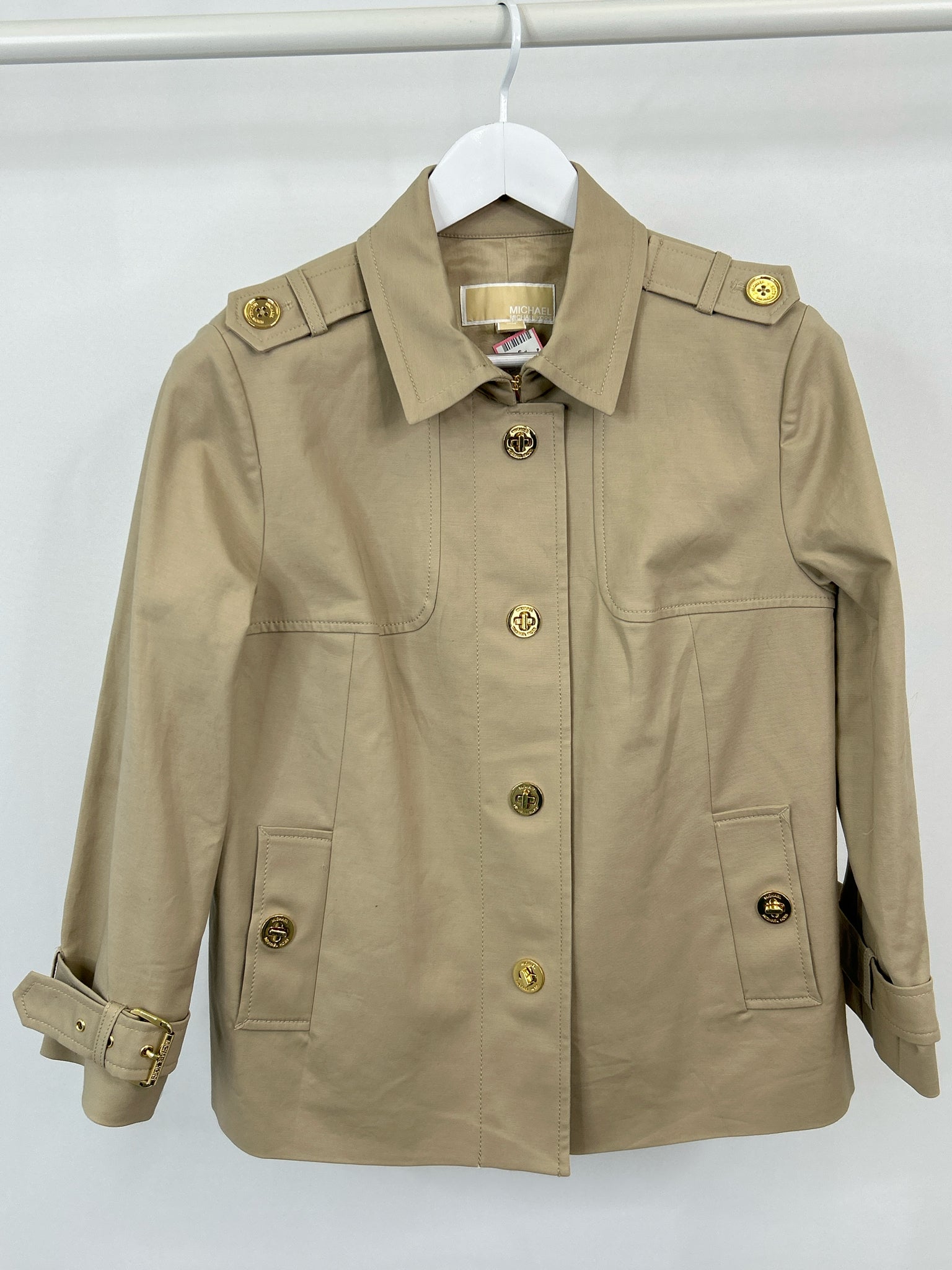 MICHAEL MICHAEL KORS Size L Beige Women Jacket