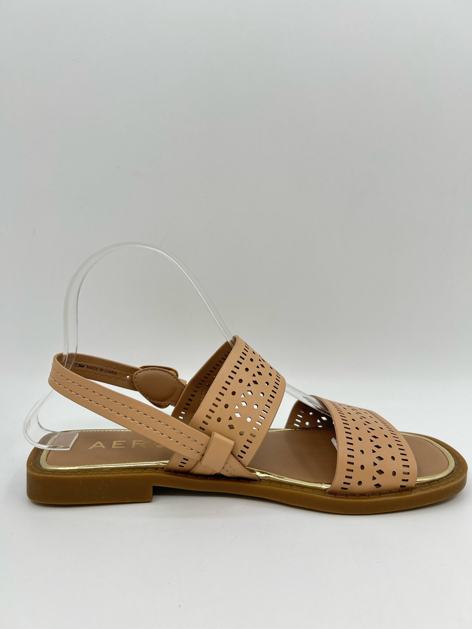 AEROSOLES Size 7.5 Beige Women Sandal