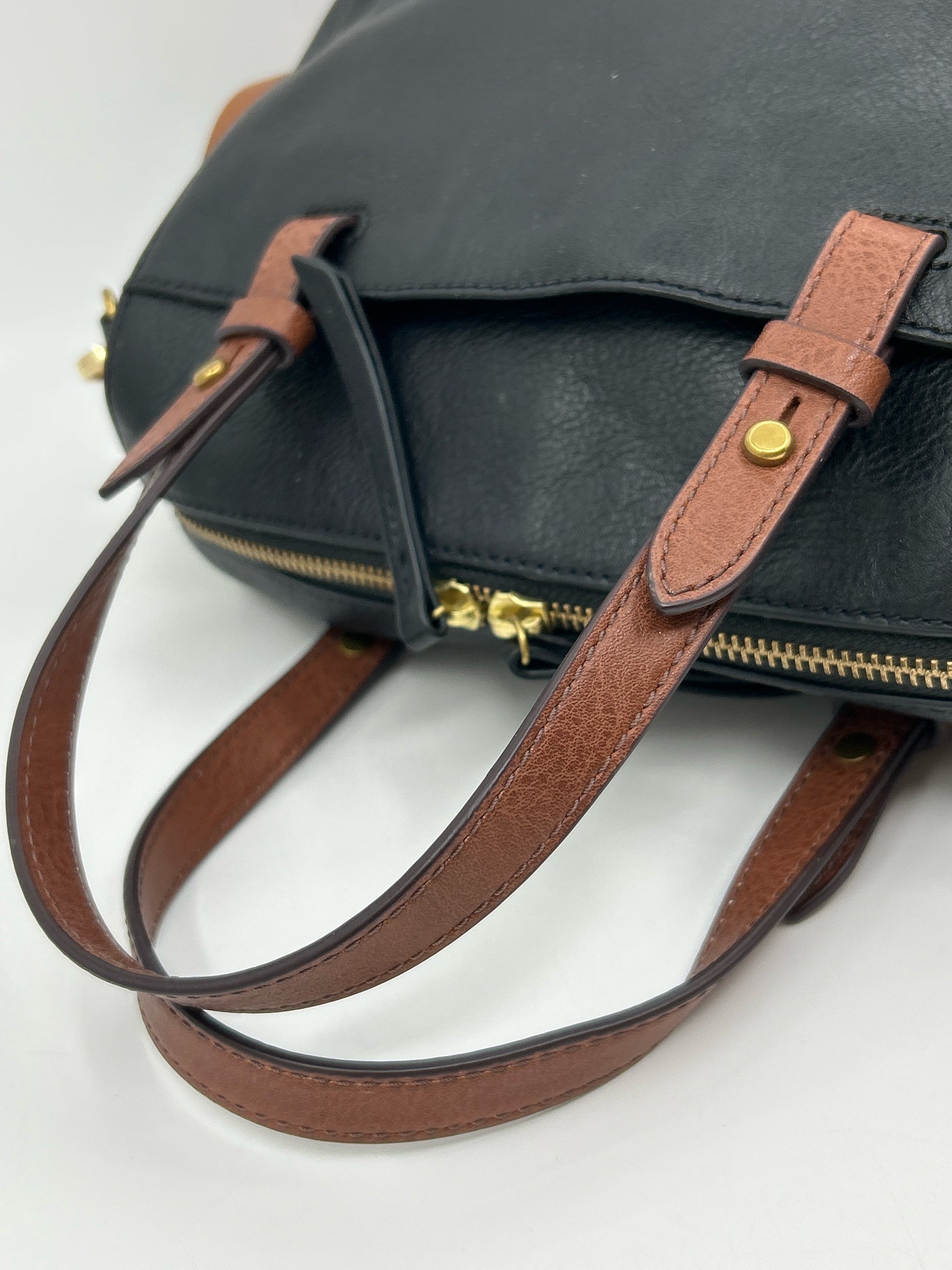 FOSSIL BLACK AND TAN Women Purse