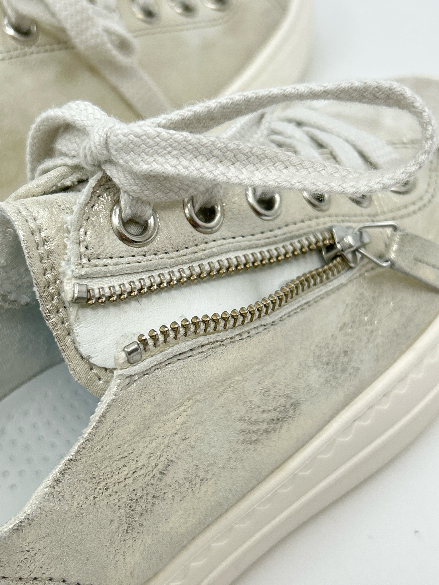 PAUL GREEN Size 7 Silver Women Sneakers