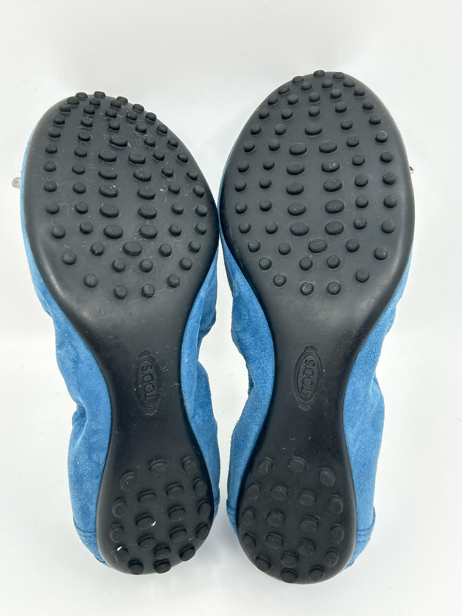 TOD'S Size 37 Pale Blue Women Flats