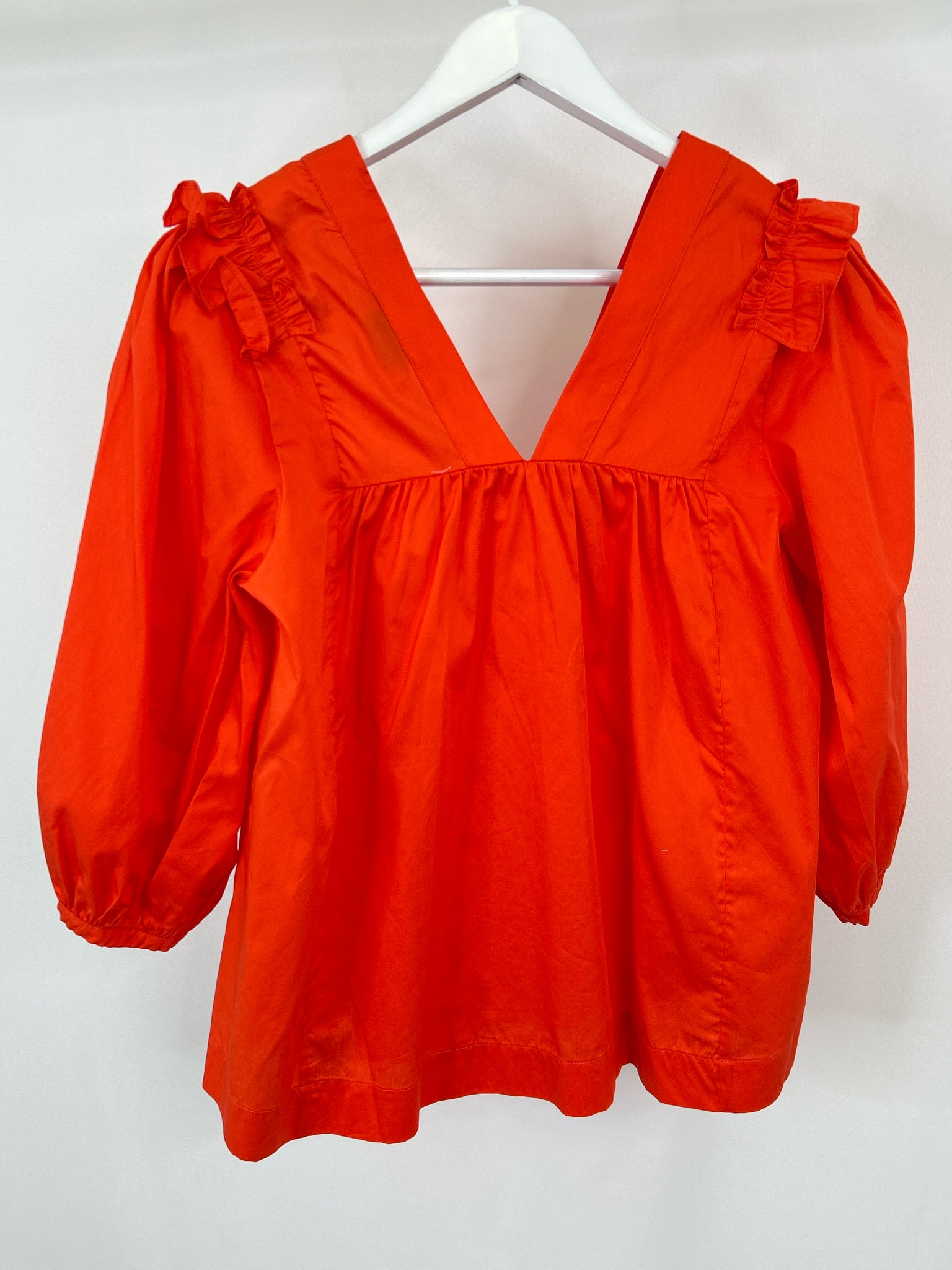 Harshman Size L Coral Women Blouse