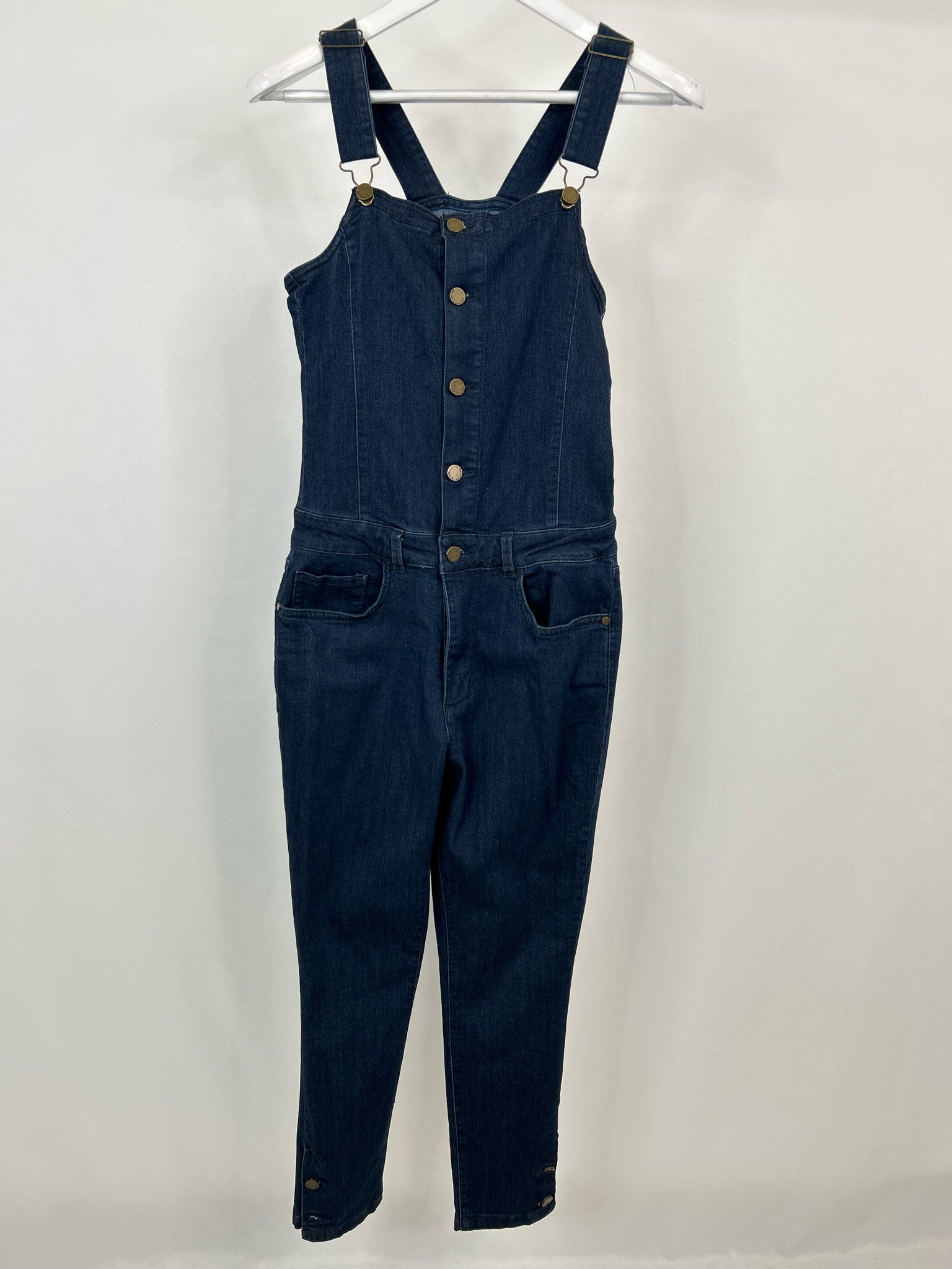 Rachel Rachel Roy Size 8 BLUE DENIM Women Jumpsuit