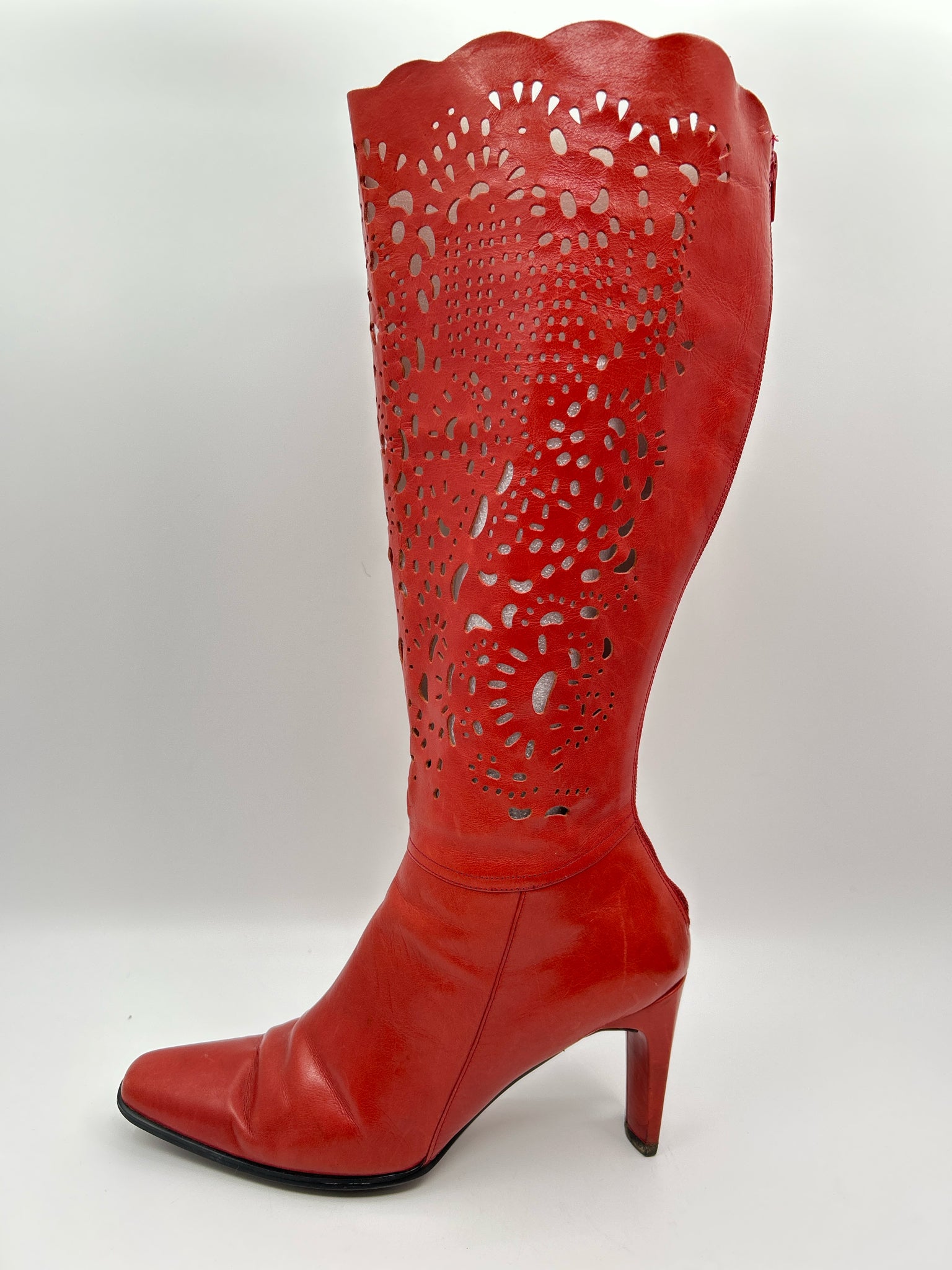 BELLINI Size 9M Red Orange Women Boots