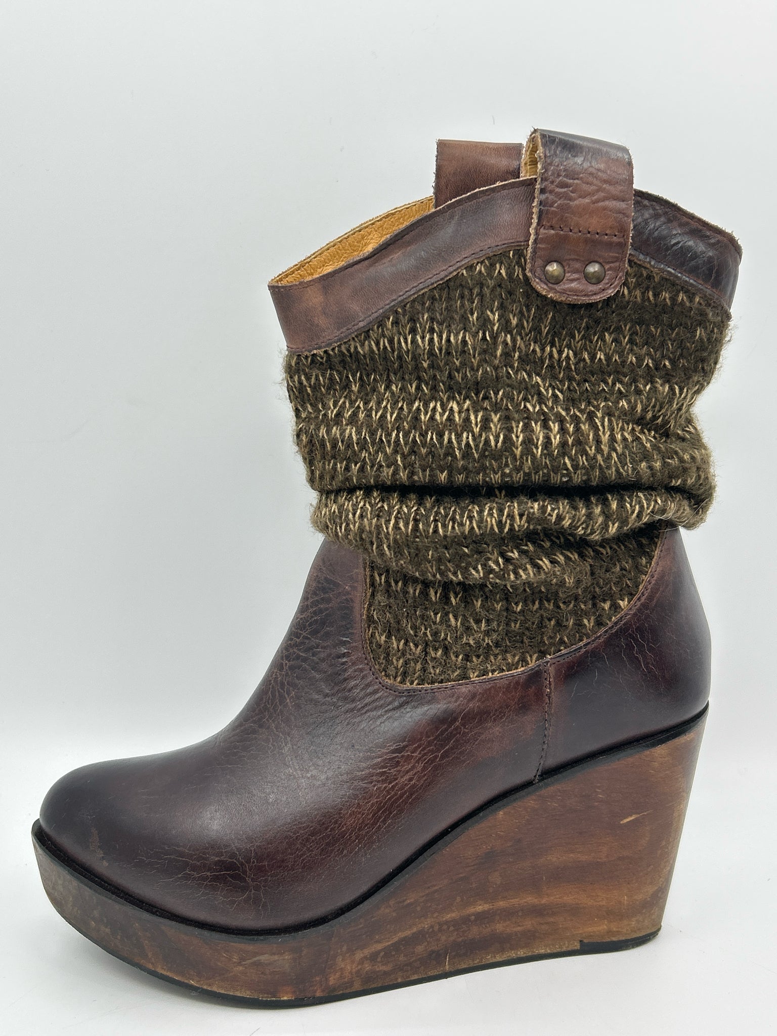 BED STU Size 8 DARK BROWN Women Boots