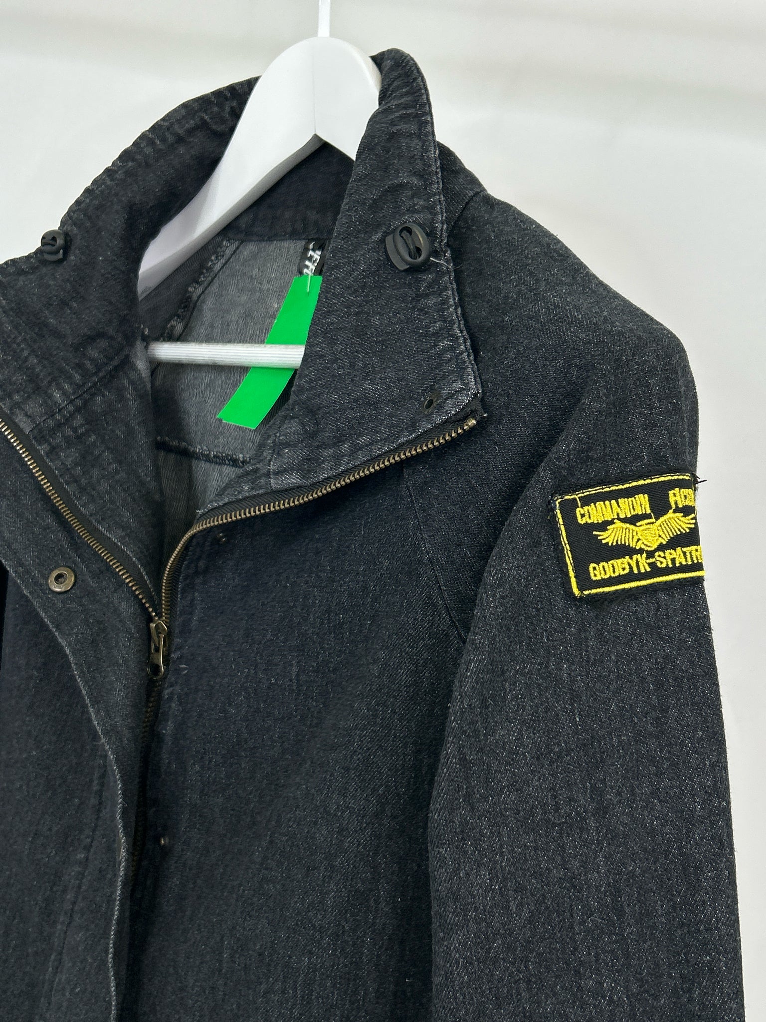 RE'FUSION Size L BLACK DENIM Women Jacket