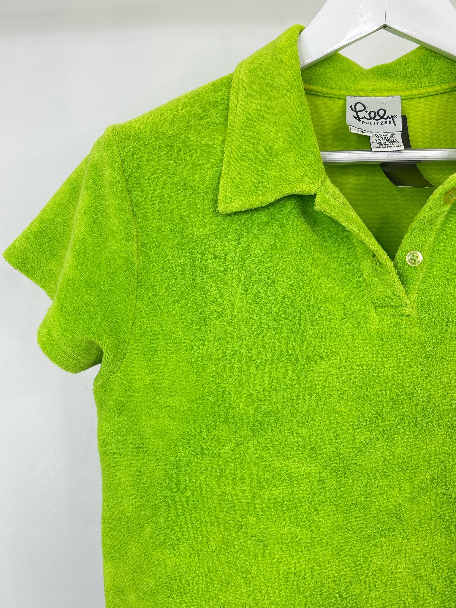 LILLY PULITZER Size XL Lime Green Women Top