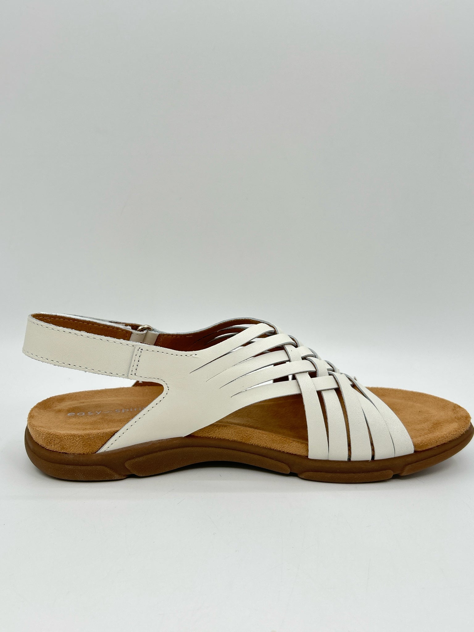 EASY SPIRIT Size 8.5M White Women Sandal