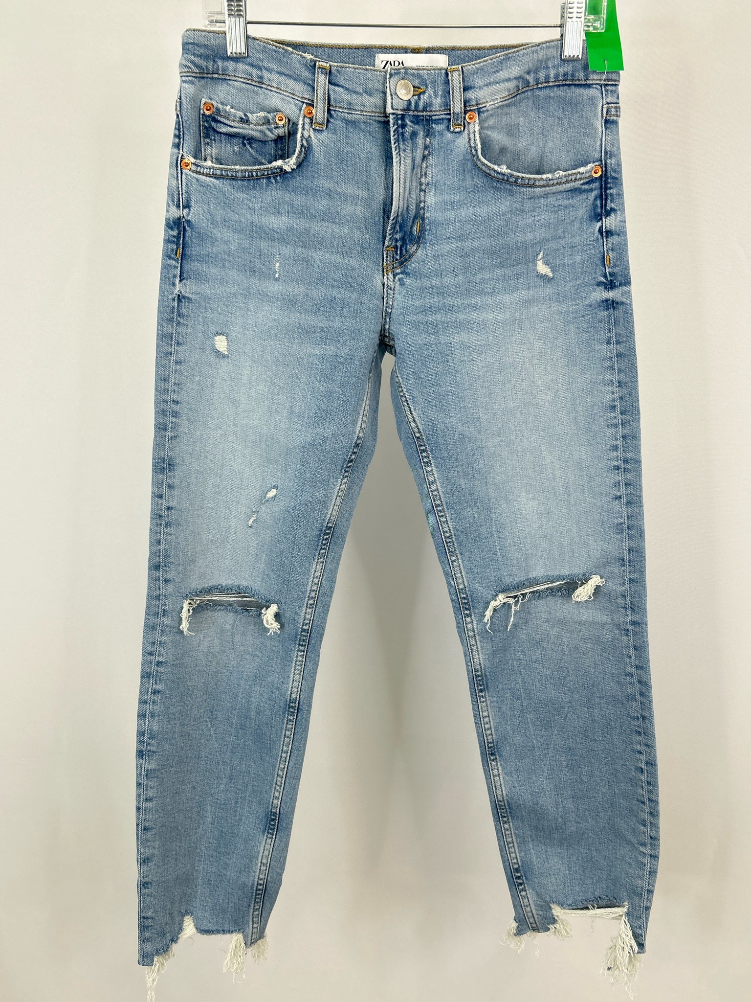 ZARA Size 6 BLUE DENIM Women jeans