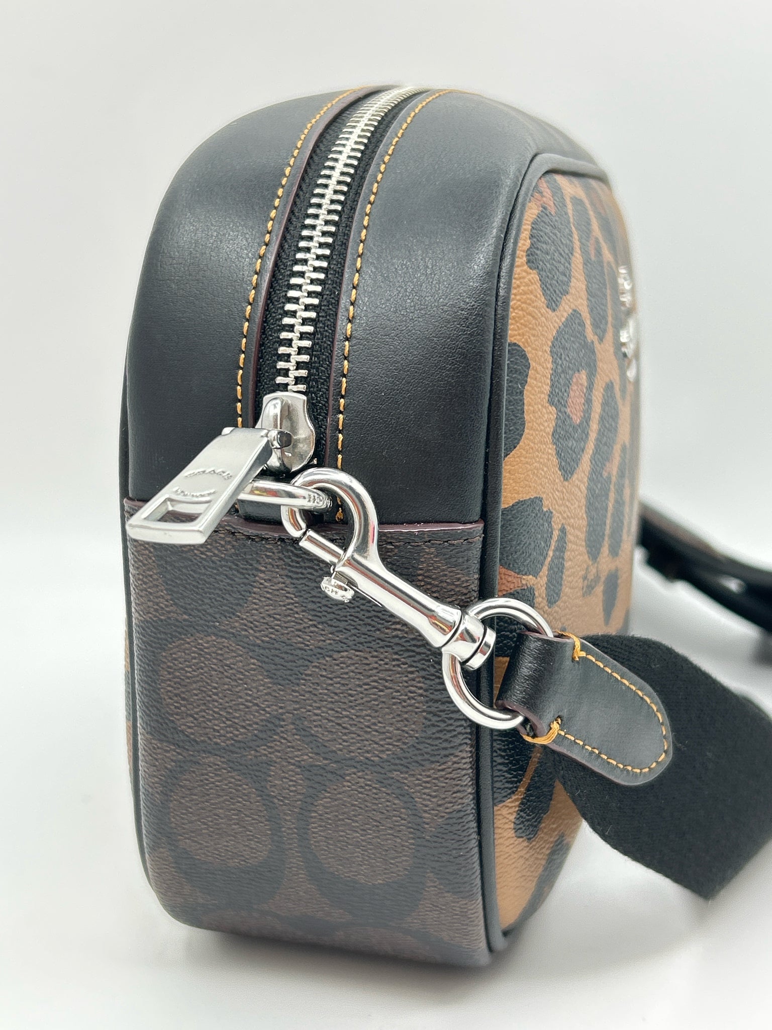 COACH Tan and Black Women Purse