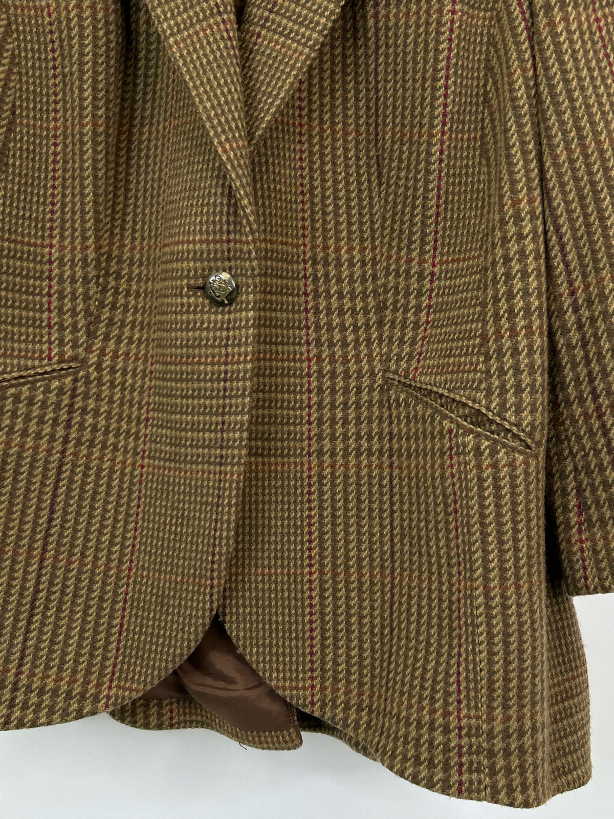 Lauren Ralph Lauren Size 20W Brown Pattern Women Blazer