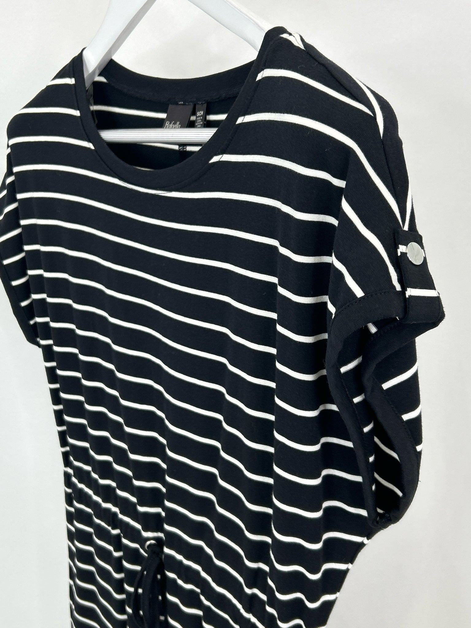 RAFAELLA Size S Black and White Women Dress
