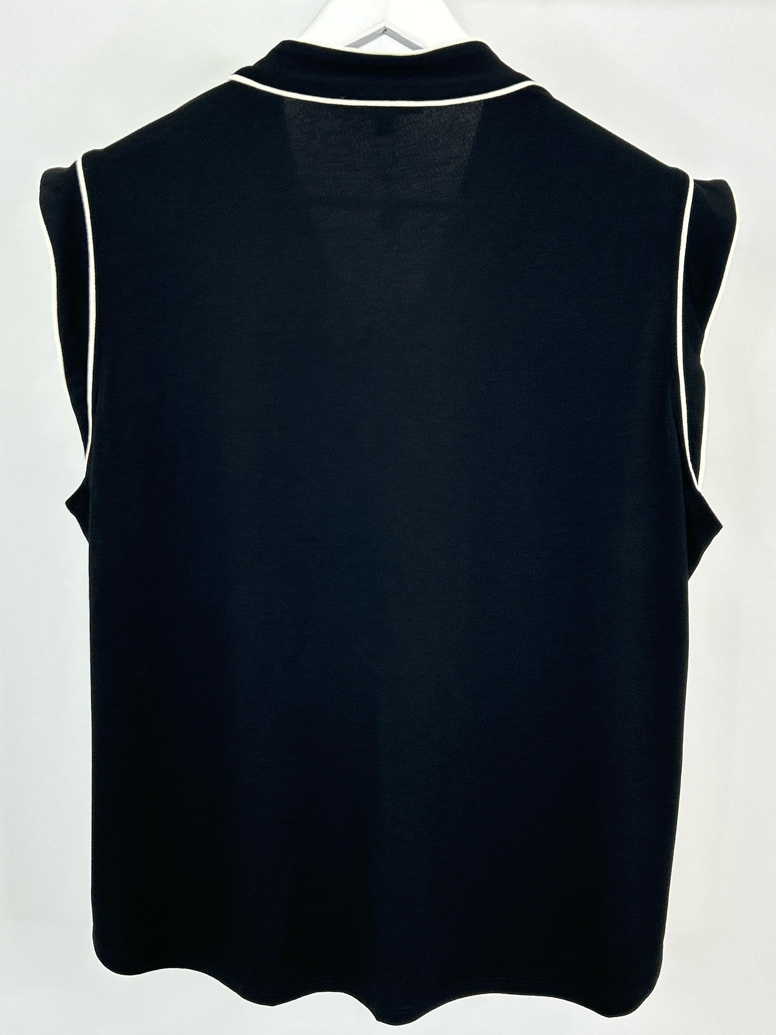 ADRIANNA PAPELL Size XL Black & White Women Top
