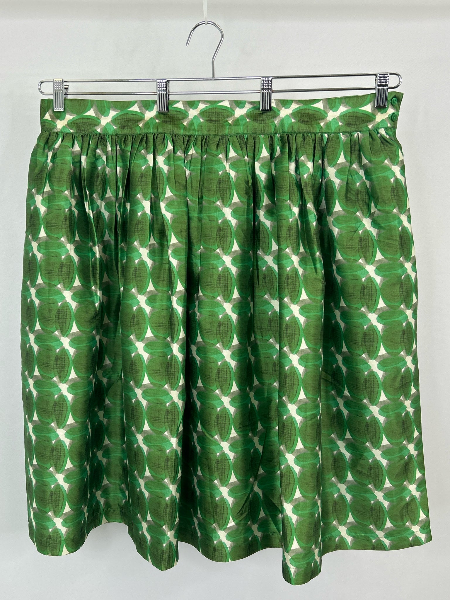 FRANCES VALENTINE Size 1X Green Pattern Women Skirt