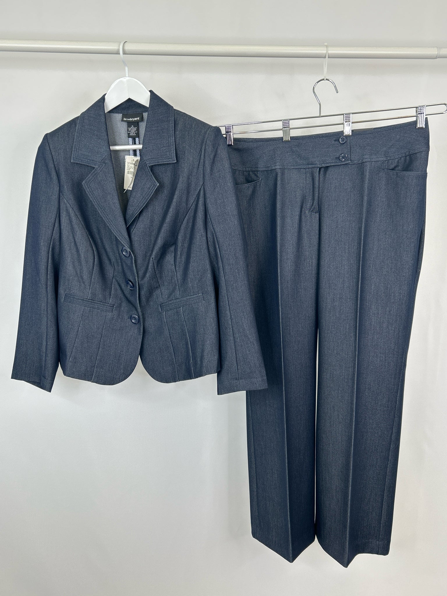 LANE BRYANT Size 16 Blue Women 2-Piece w/pants