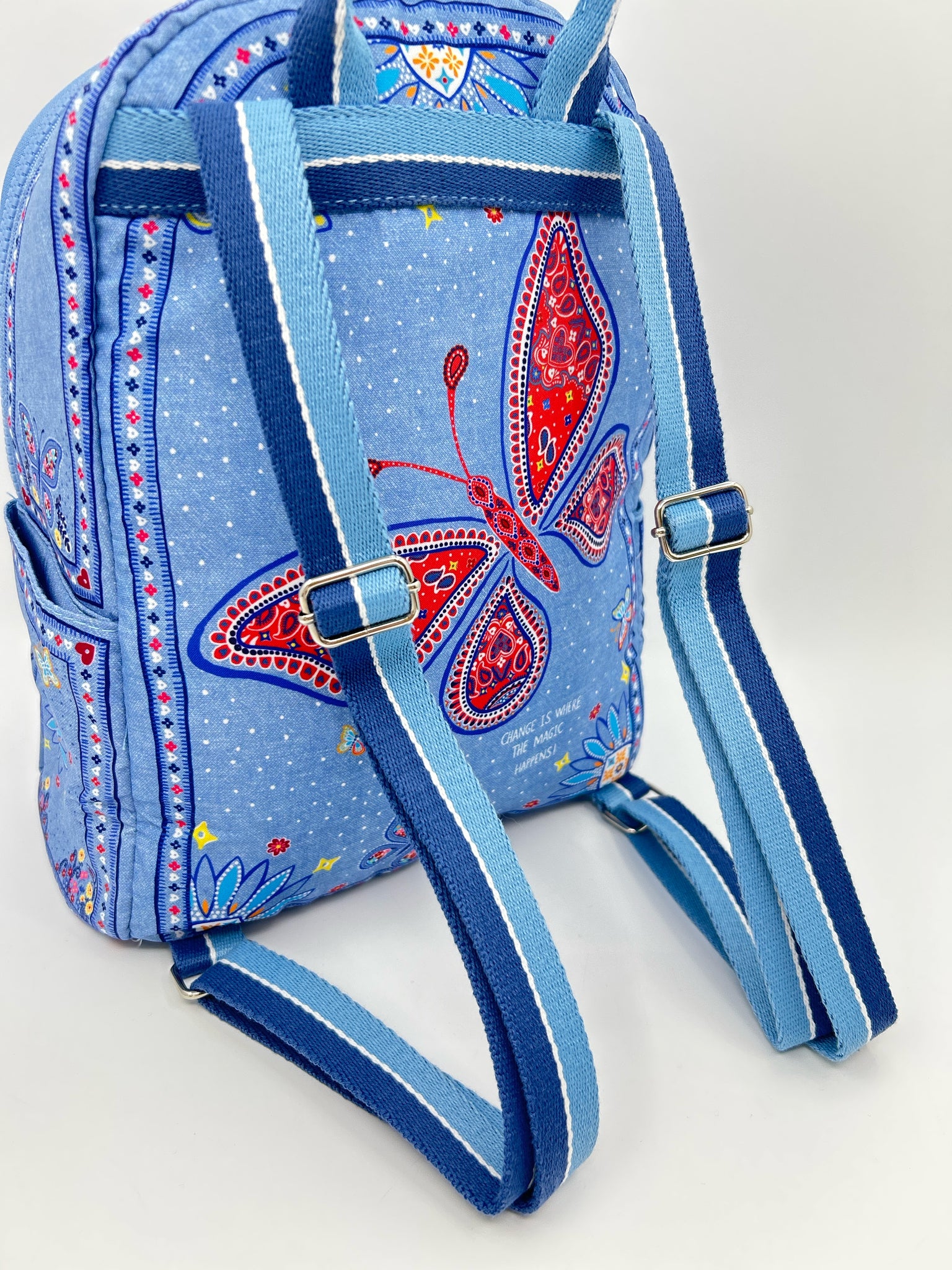 BRIGHTON Blue Print Women Backpack