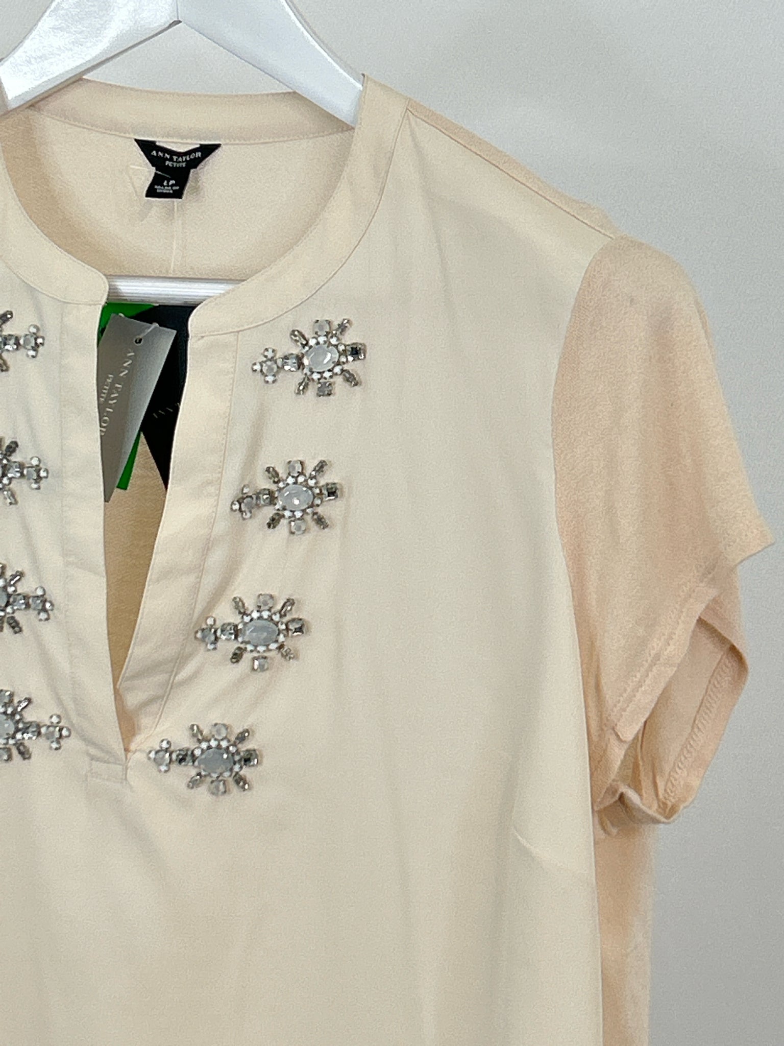 ANN TAYLOR Size LP Cream Women Top