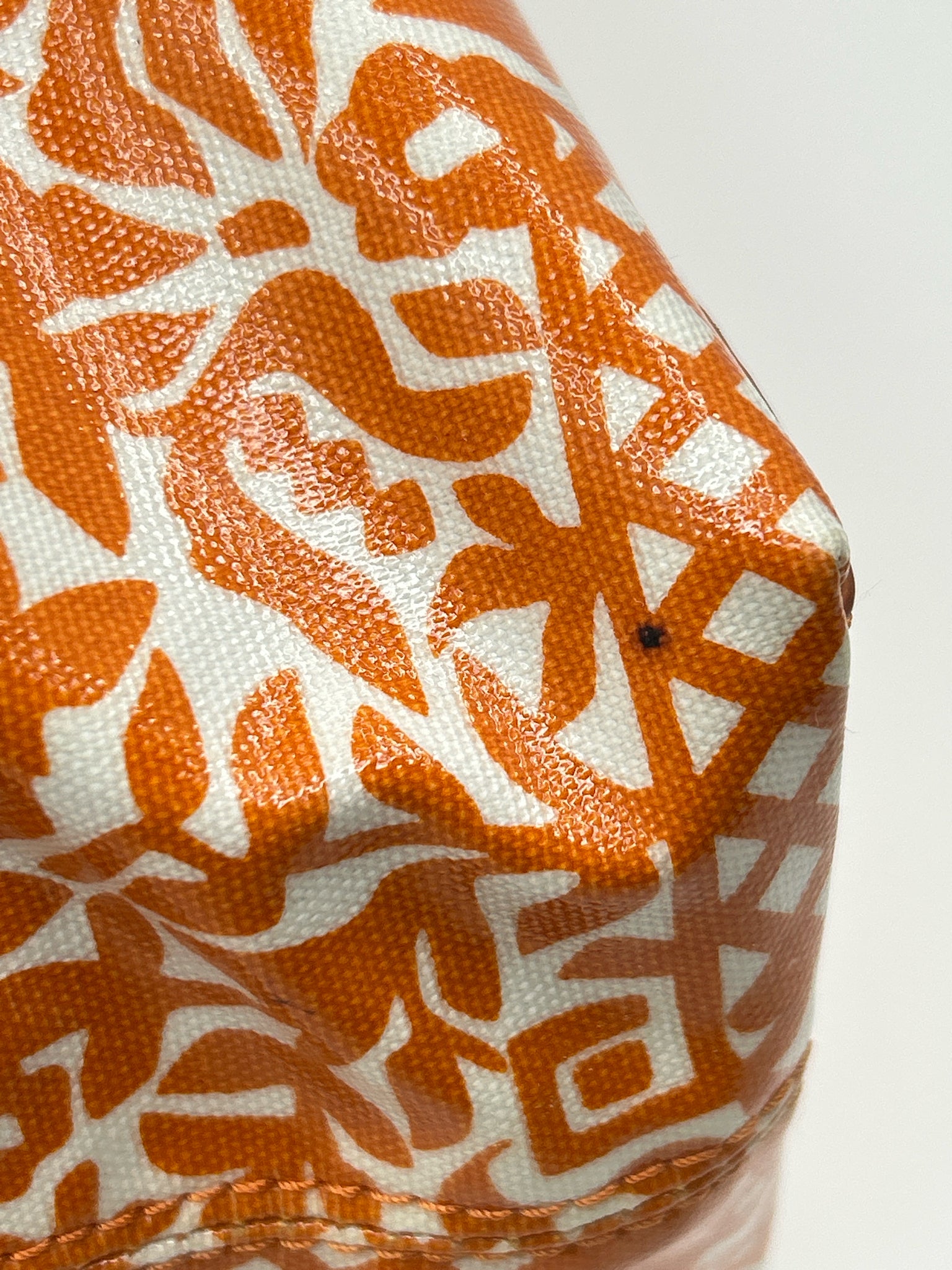 TORY BURCH ORANGE AND WHITE Women Tote