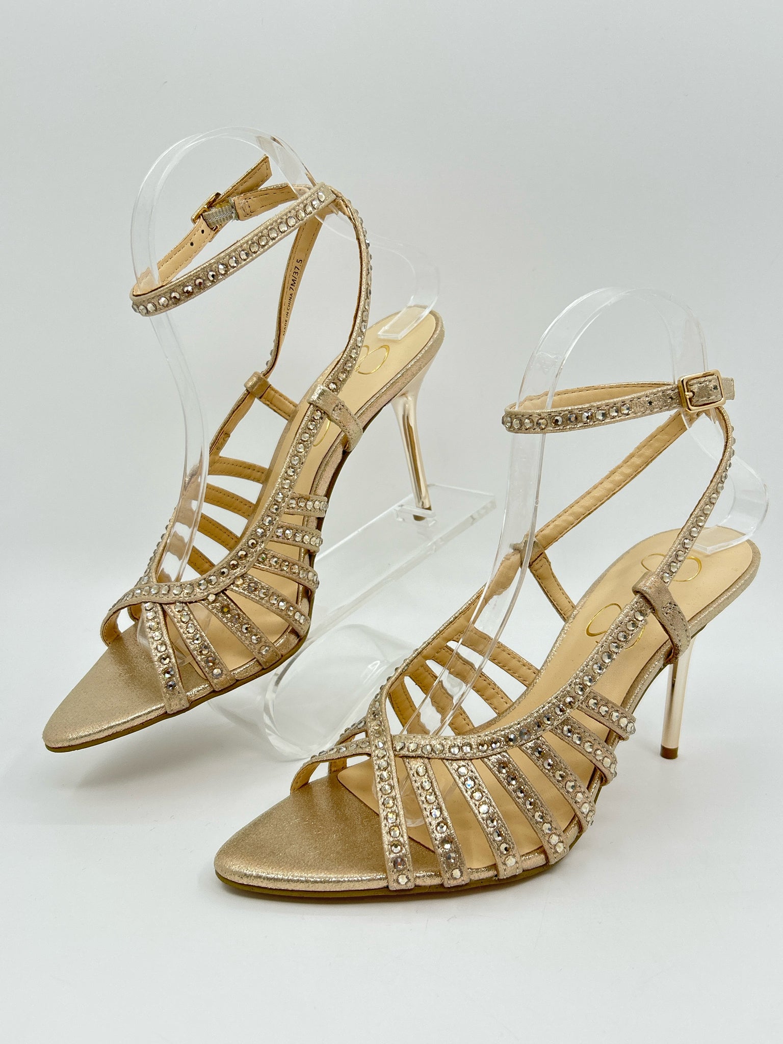 JESSICA SIMPSON Size 7M gold metallic Women's Sandal