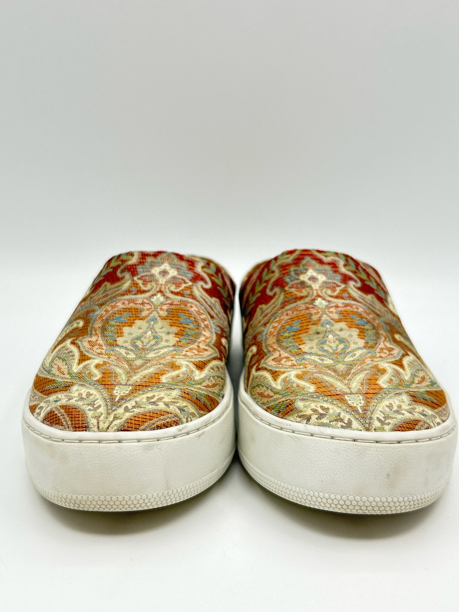 FREE PEOPLE Size 8 Orange Print Women's Shoes