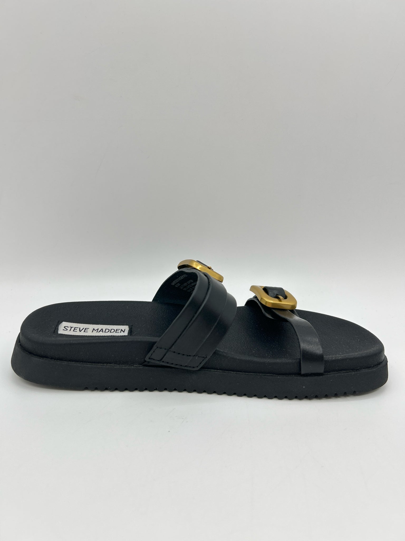 STEVE MADDEN Size 8.5M Black Women Sandal