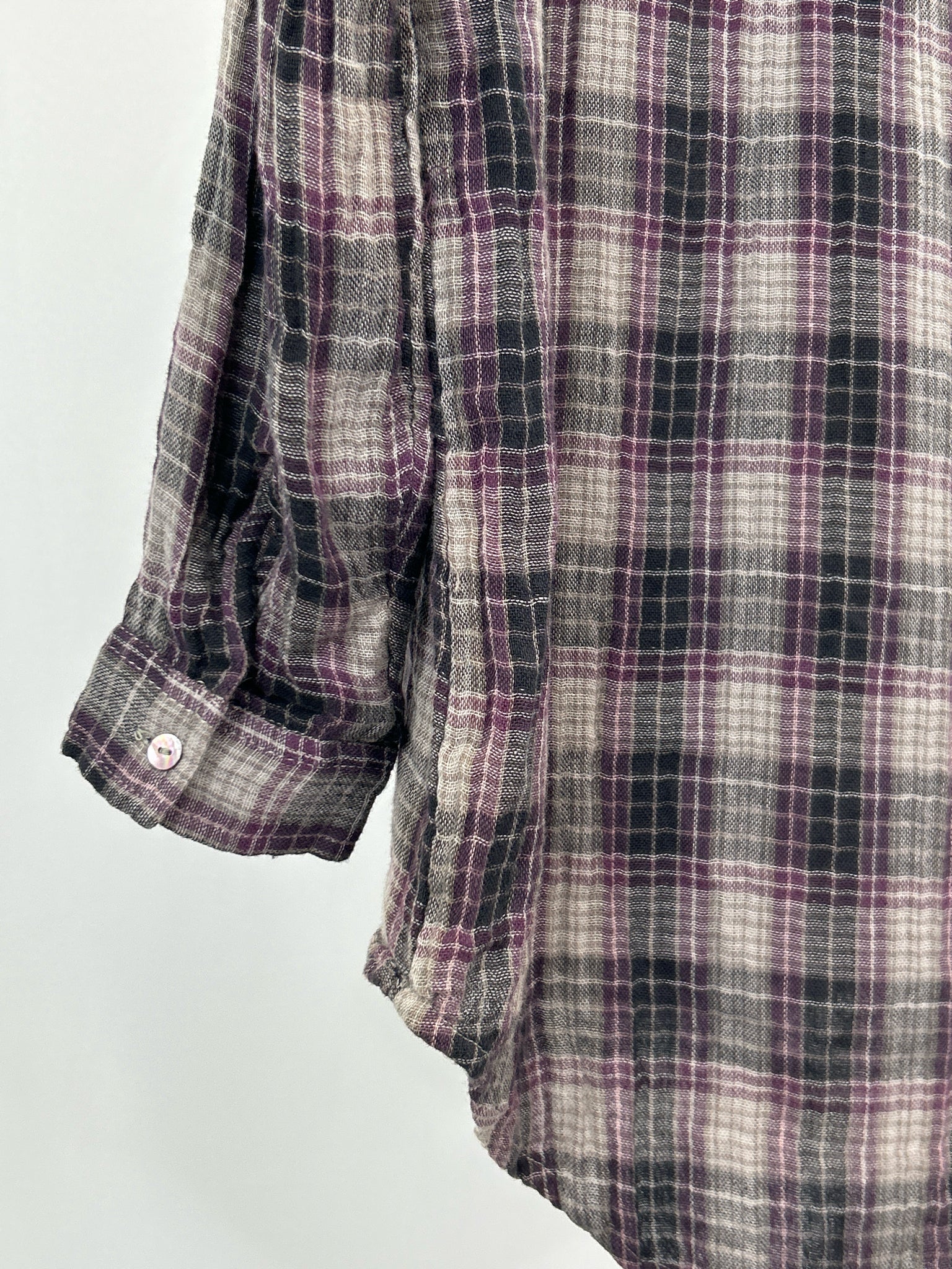 NATURAL LIFE Size S GRAY AND PURPLE Women Tunic