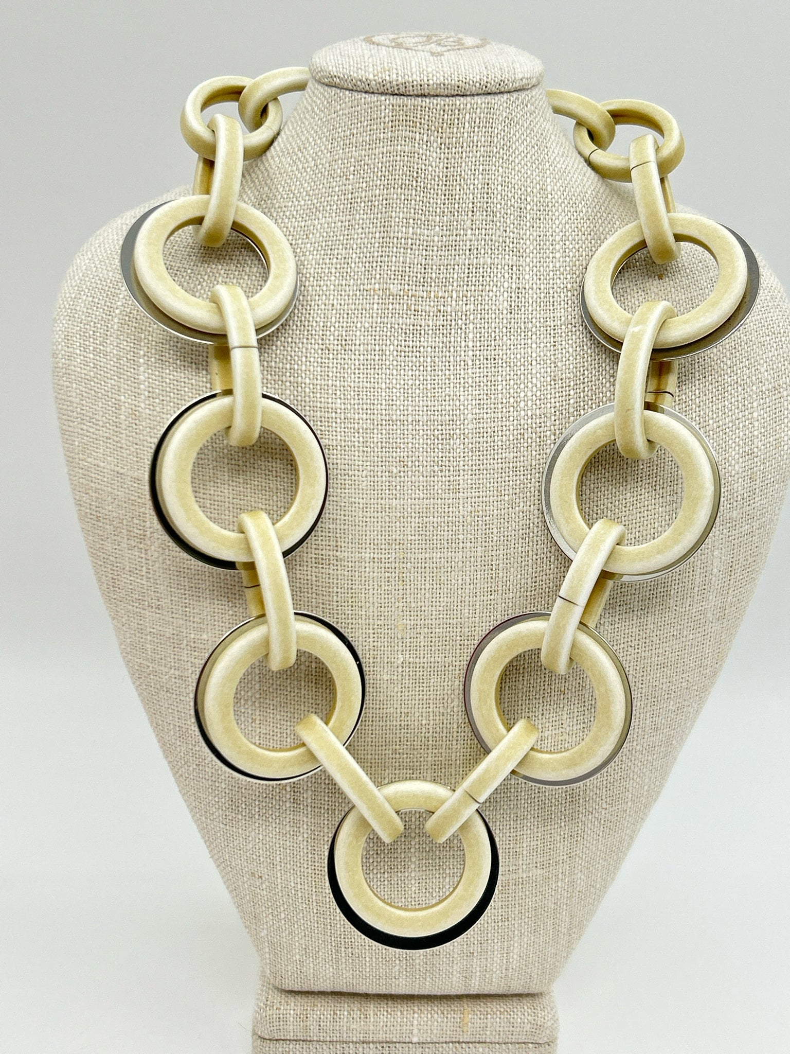 PONO By Jane Goodman Cream & Silver Necklace